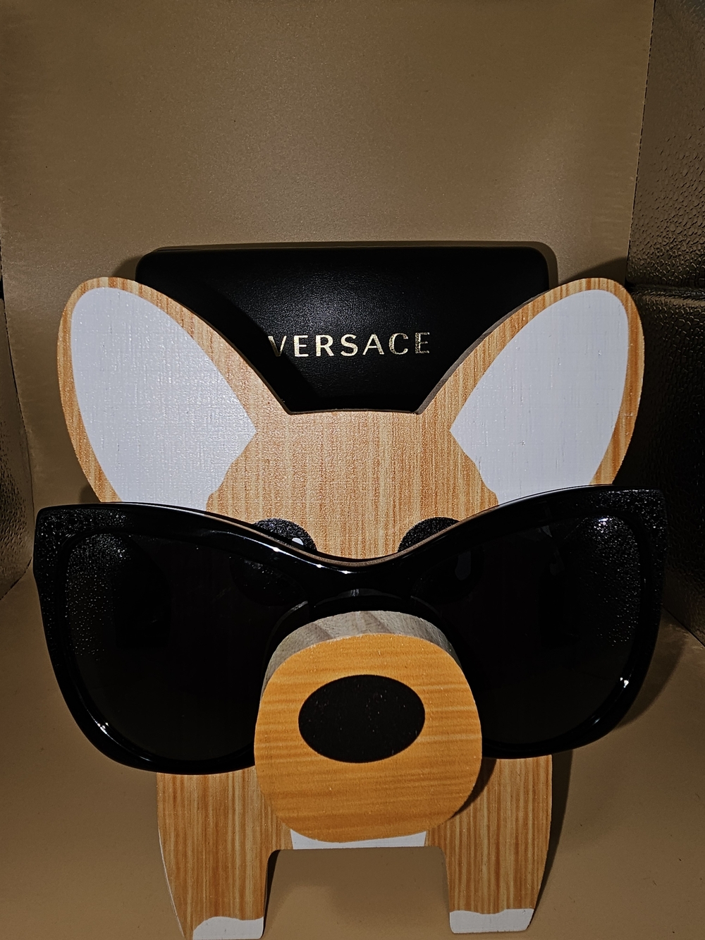 NWT Versace Black Cat-Eye Sunglasses